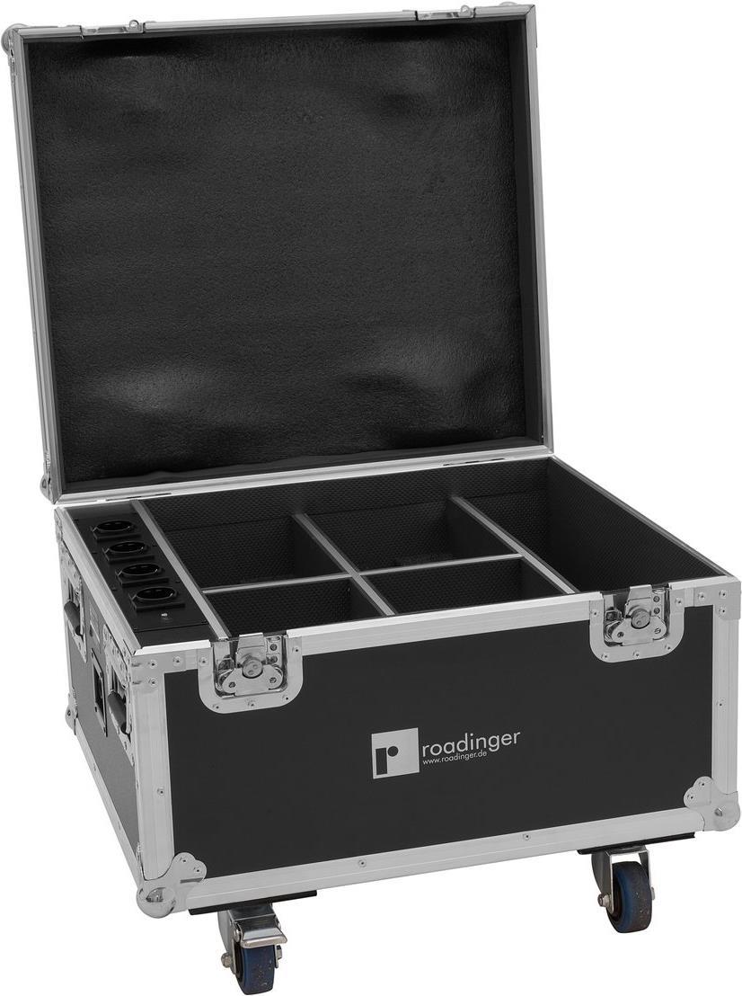 ROADINGER Flightcase 4x AKKU IP PAR 7 QCL WDMX mit Ladefunktion (31005182)