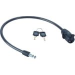 Fahrradkabel mit Schlüssel 10 mm - YCK0/10/60/2 Schwarz (YCK0/10/60/2)