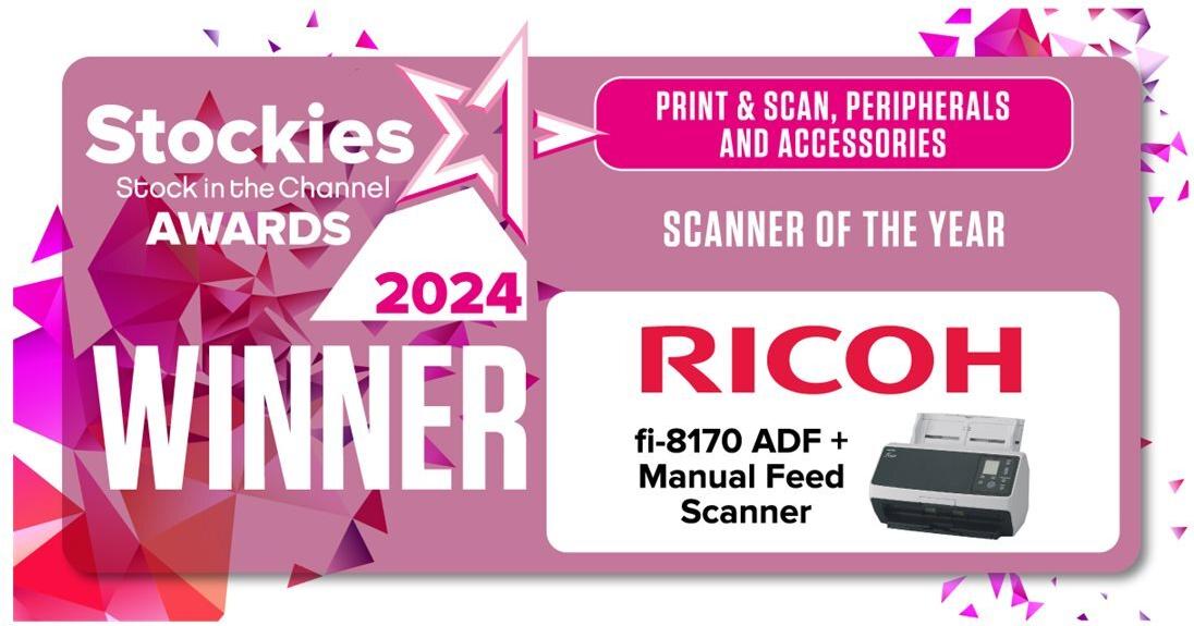 Ricoh fi-8170 Dokumentenscanner A4 70 Seiten/Min. Duplex 100 Blatt ADF Schwarz, Grau