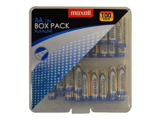 Maxell LR6 Alkaline Batterie Mignon AA 1,5 V 100er Box Gold