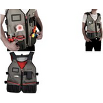 C.K Techniker Weste Magma, Werkzeugtragesystem, unbestückt 14 Taschen und Halter für Werkzeug / Ausrüstung und Handy (MA2729)