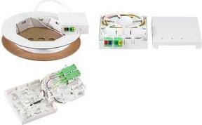 LogiLink FB4LC50 Glasfaser LWL Anschlusskabel 50 m Weiß (FB4LC50)