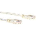 ACT Ivory 1 meter U/UTP CAT5E patch cable with RJ45 connectors CAT5E U/UTP IVORY 1.00M (IB6401)