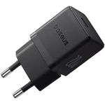 Baseus Palm Schnelllader USB-C Ladegerät 20W EU Schwarz - Kabel (P10111602113-00)