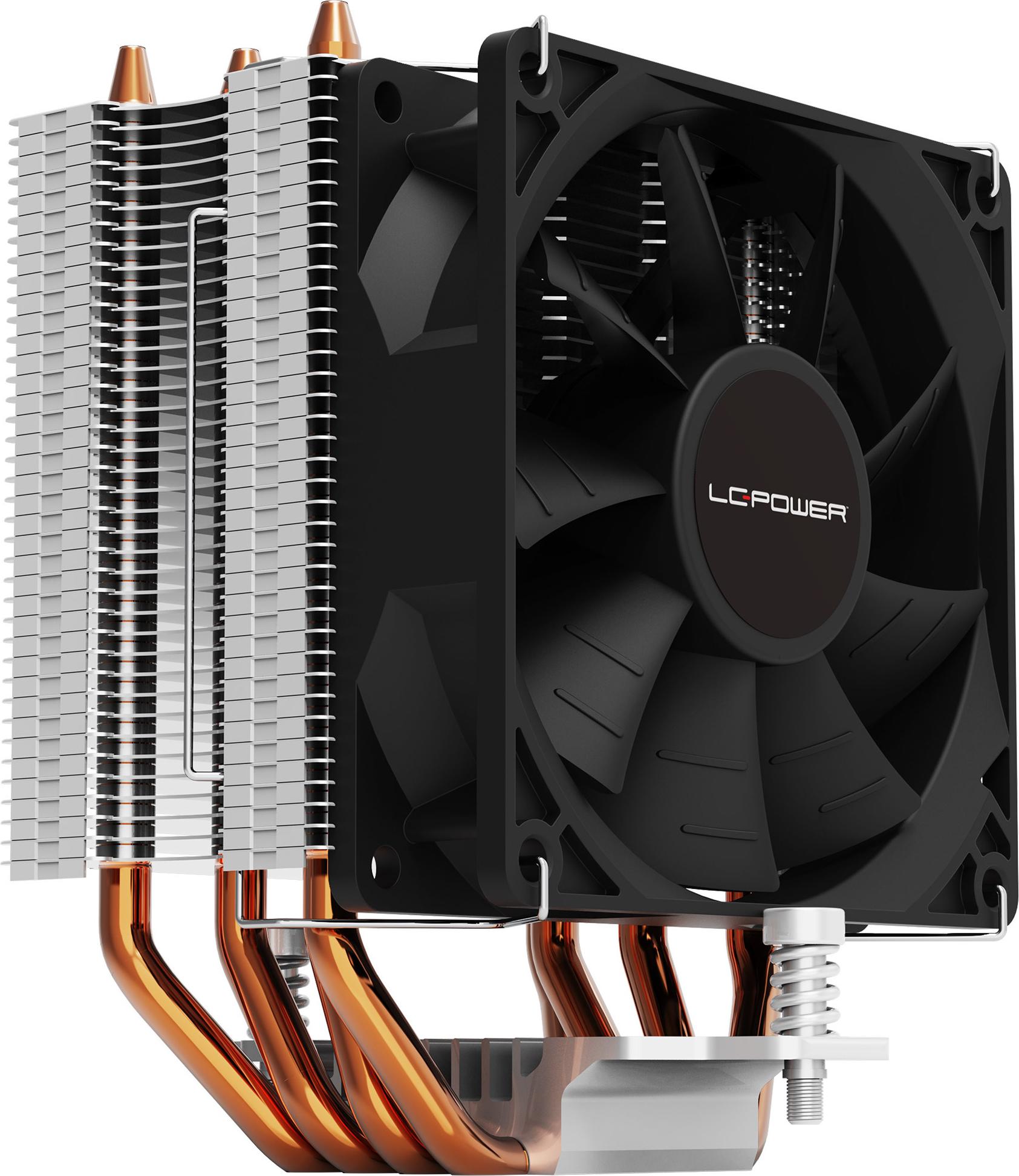 LC-Power CPU-Kühler Cosmo Cool LC-CC-95-V2 für Intel S1151/1200/1700 AMD AM4/AM5 Schwarz (LC-CC-95-V2)