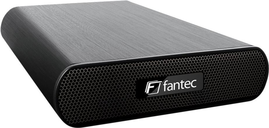 Fantec DB-AluAir U2e HDD-Gehäuse 3.5" eSATA USB 2.0 Schwarz