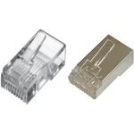 DIGITUS Modularstecker für Rundkabel, ungeschirmt, 100 Stk. (DN-MO-8-8-SR)