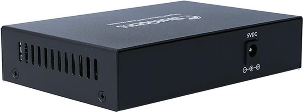 BlueOptics Gigabit Ethernet Medienkonverter - 2x SFP Einschub, 2x 10/100/1000M RJ45 Slot (ohne Transceiver) (BLMC003)
