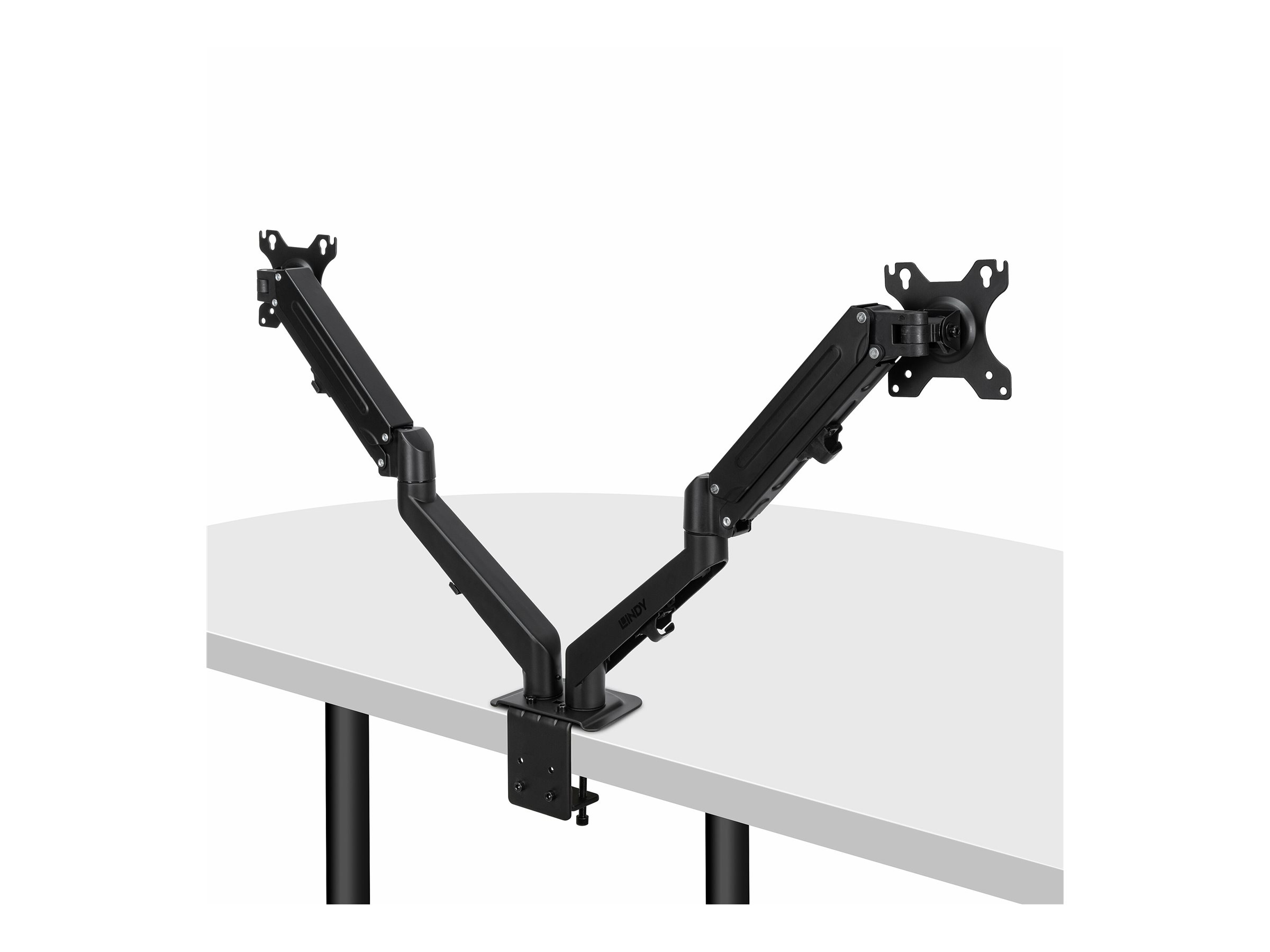 Lindy Dual Mount Desktop Gasfederarm 17"-27" Schwarz