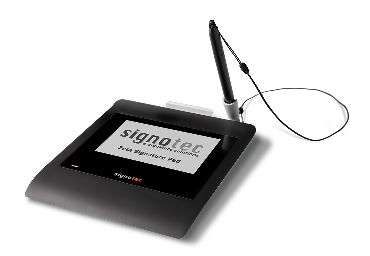 Signotec Zeta Signature Pad 4.5" LCD USB Schwarz