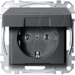 Steckdose SCHUKO MEG2311-0414 anthrazit System M (MEG2311-0414)