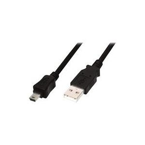 Assmann USB 2.0 connection cable. type A - mini B (5pin) M/M. 3.0m. USB 2.0 conform. UL. bl (AK-300108-030-S)