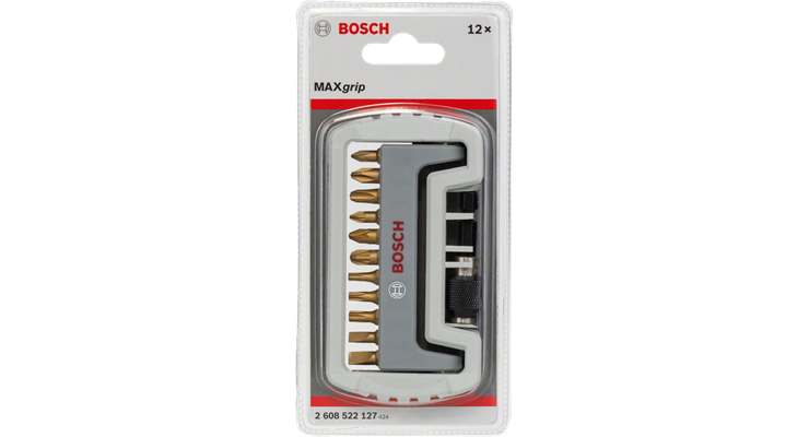 Bosch Accessories 2608522127 Bit-Set 12teilig Schlitz, Kreuzschlitz Phillips, Kreuzschlitz Pozidriv, Innen-TORX