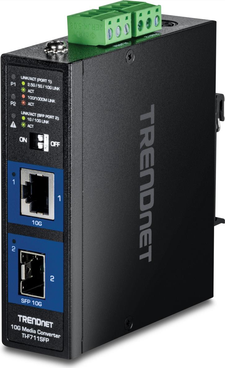TRENDnet TI-F711SFP Medienkonverter Industrial 10G SFP+ (TI-F711SFP)
