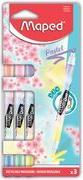 Maped Textmarker FLUO'PEPS PEN DUO Pastel, 3er Kartonblister 2 Spitzen, Keilspitze, Strichstärke: 3,0 mm, - 1 Stück (734128)