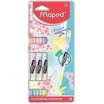 Maped Textmarker FLUO'PEPS PEN DUO Pastel, 3er Kartonblister 2 Spitzen, Keilspitze, Strichstärke: 3,0 mm, - 1 Stück (734128)