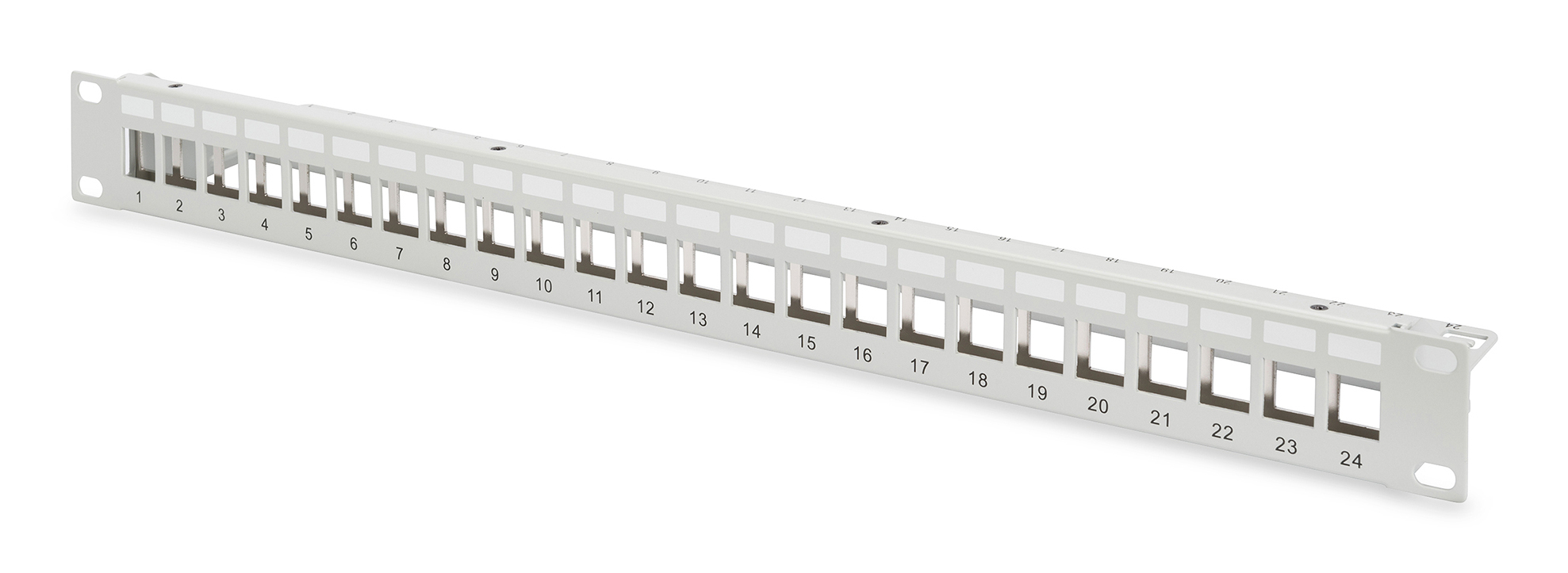 Digitus Modulares Patch Panel DN-91410-24 24-Port CAT 6a 1U 19" Grau