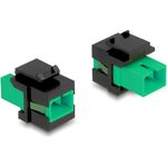 Delock Keystone Modul SC Simplex Buchse zu SC Simplex Buchse grün / schwarz (87121)