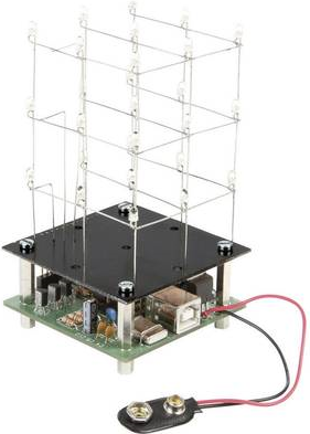 Velleman MK193 LED Würfel Bausatz Ausführung (Bausatz/Baustein): Bausatz 5 V/DC, 9 V/DC (MK193)