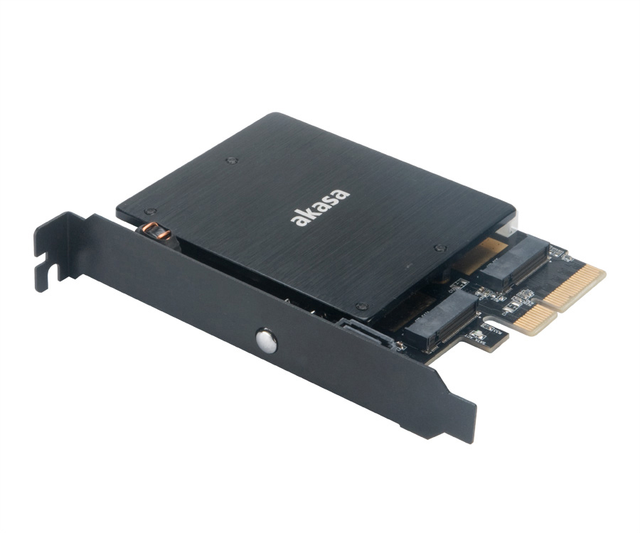 Akasa AK-PCCM2P-03 M.2 PCIe Schnittstellenkarte Schwarz