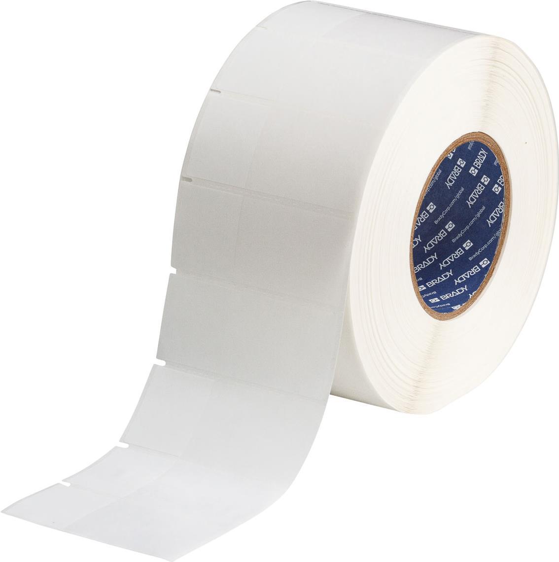 Brady THT-134-461-3 Druckeretikett Transparent - Weiß Selbstklebendes Druckeretikett (062366)