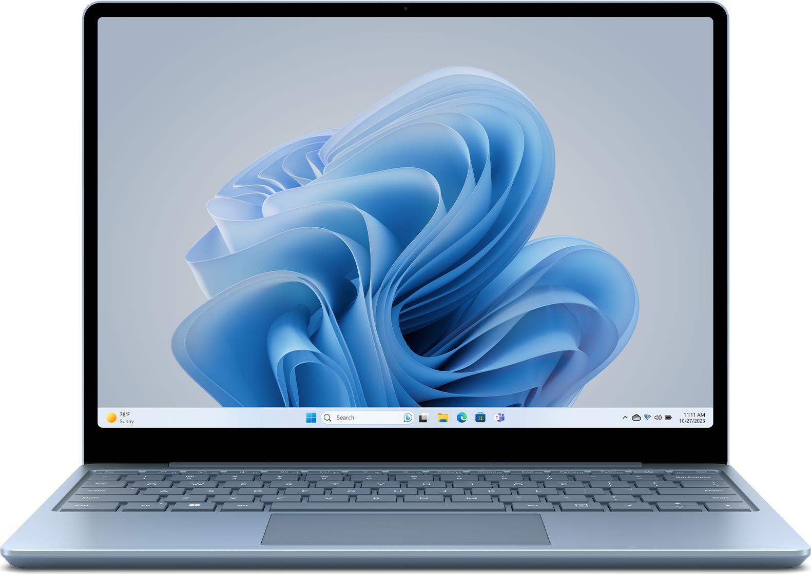 Microsoft Surface Laptop Go 3 31,5 cm (12.4") Touchscreen Intel® Core™ i5 i5-1235U 8 GB LPDDR5-SDRAM 256 GB SSD Wi-Fi 6 (802.11ax) Windows 11 Home Blau (XK1-00065)