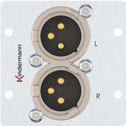 Kindermann Anschlussblende Audio XLR (7444000578)