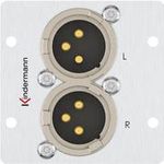 Kindermann Anschlussblende Audio XLR (7444000578)