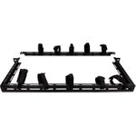 Lanview 1/2U 19" CABLE ORGANIZER PANEL WITH 10PCS VELCRO (RAO220BL)