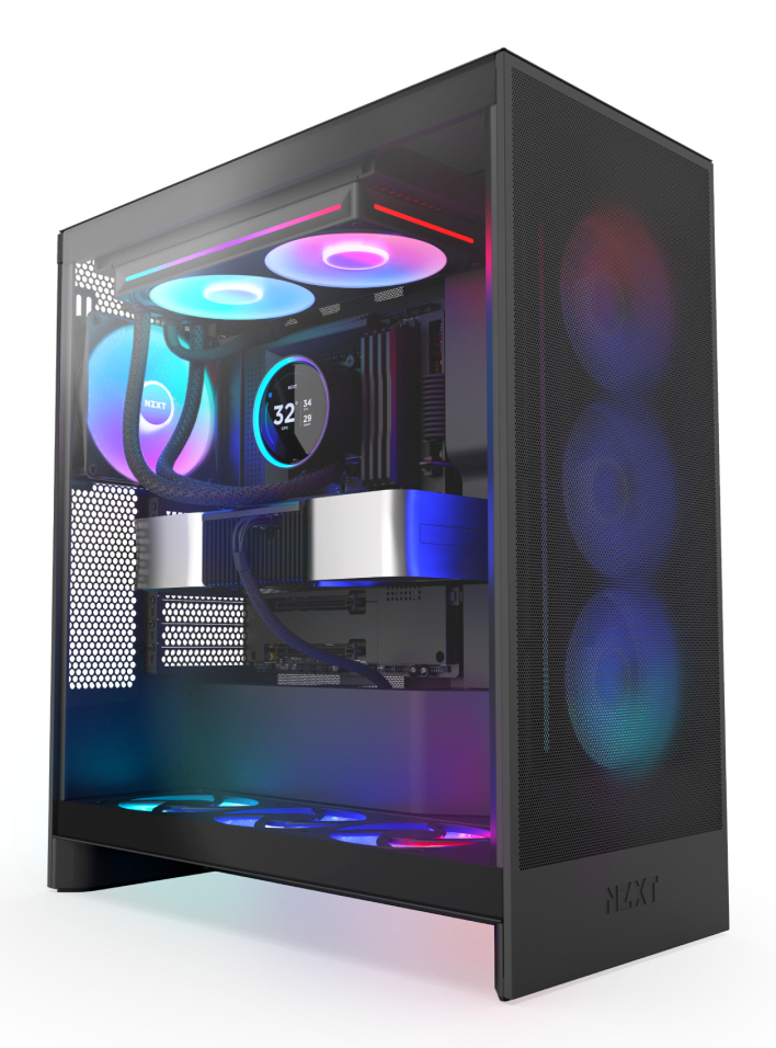 NZXT Kraken Elite 280 RGB CPU-Wasserkühlung mit LCD-Display 2x 140 mm Mattschwarz