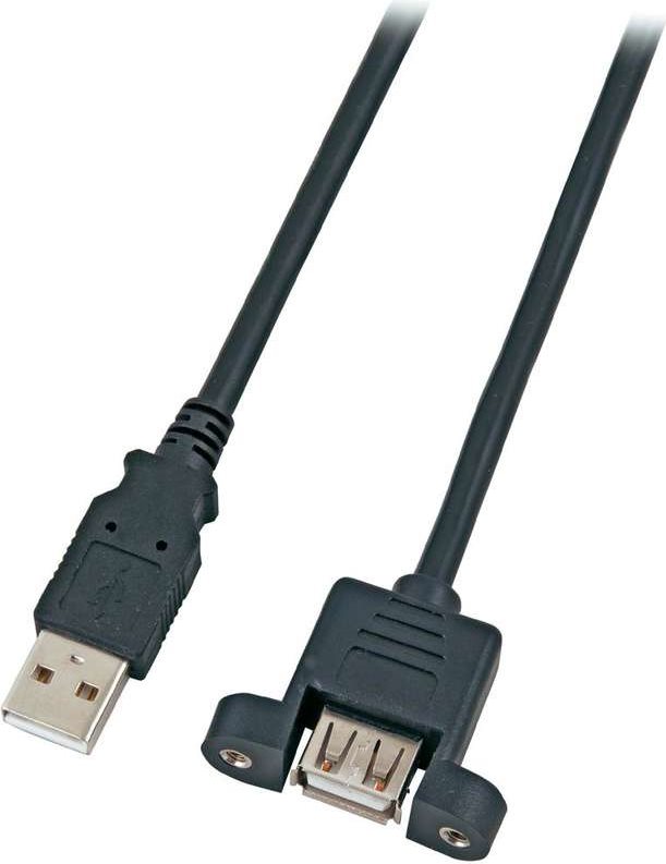 EFB ELEKTRONIK USB 2.0 Verlängerungskabel [1x USB 2.0 Stecker A - 1x USB 2.0 Buchse A] 3 m Schwarz E