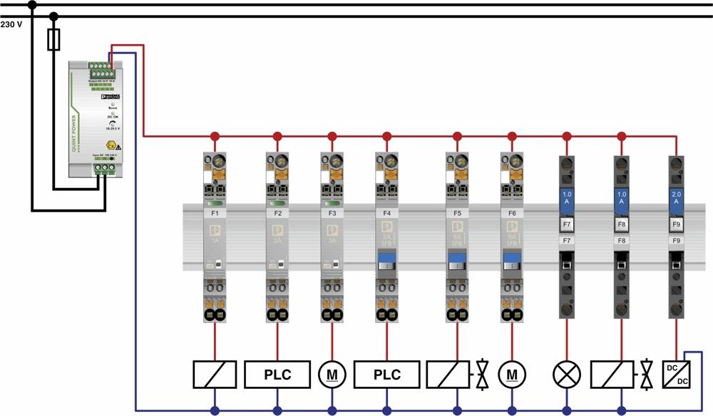 Phoenix Contact Schutzschalter thermisch 250 V/AC 10 A TCP 10A 20 St. (0712314)