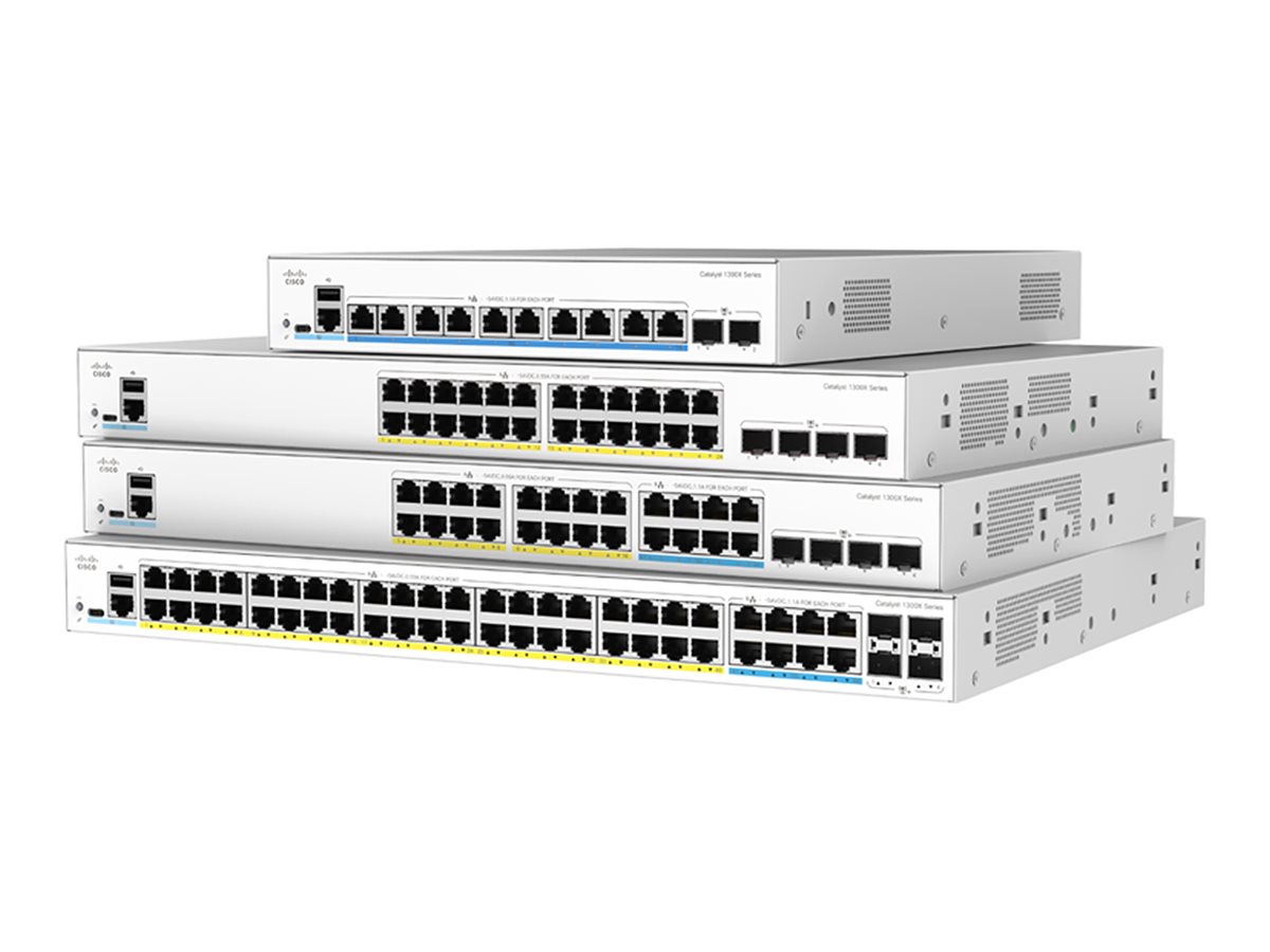 Cisco Catalyst 1300X-24T-4X - Managed L3 Switch - 24 Ports - Weiß
