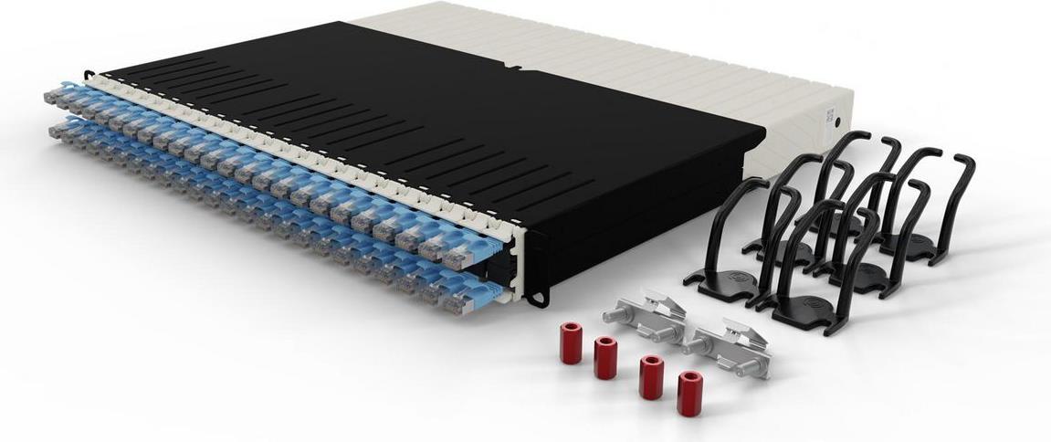 PATCHBOX .one 8RU Cat 6A STP 0.8 m Blau (PONEX8STPBL)