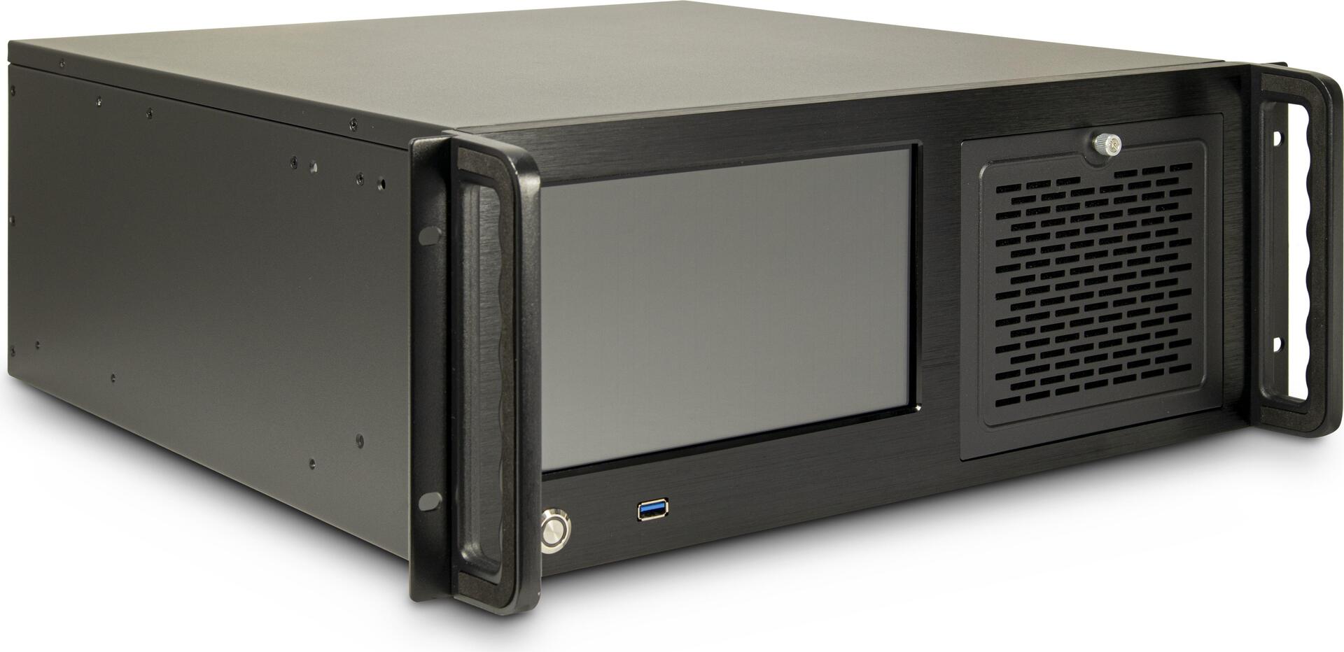 Inter-Tech IPC 4U-4460TFT 4U Rack-Gehäuse E-ATX Schwarz