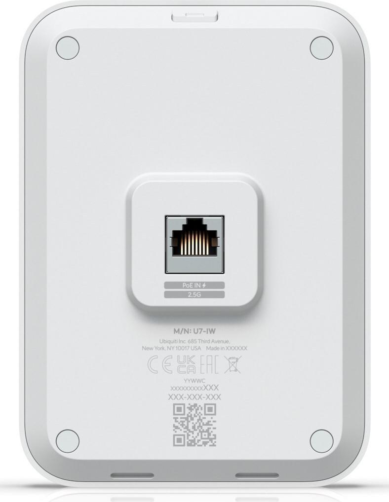 Ubiquiti UniFi U7 In-Wall Wi-Fi 7 Accesspoint Weiß
