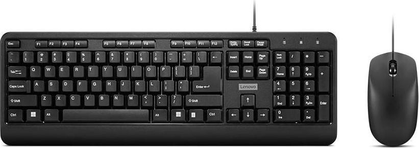 Lenovo 160 Tastatur-Maus-Set USB US Englisch Layout Schwarz GX31L52655