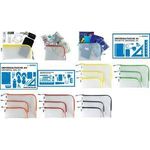 HERMA Reißverschlusstasche "Mesh Bags", 230 x 110mm, schwarz 3/4 umlaufender Reißverschluss über Eck, Material: EVA, - 1 Stück (20020)