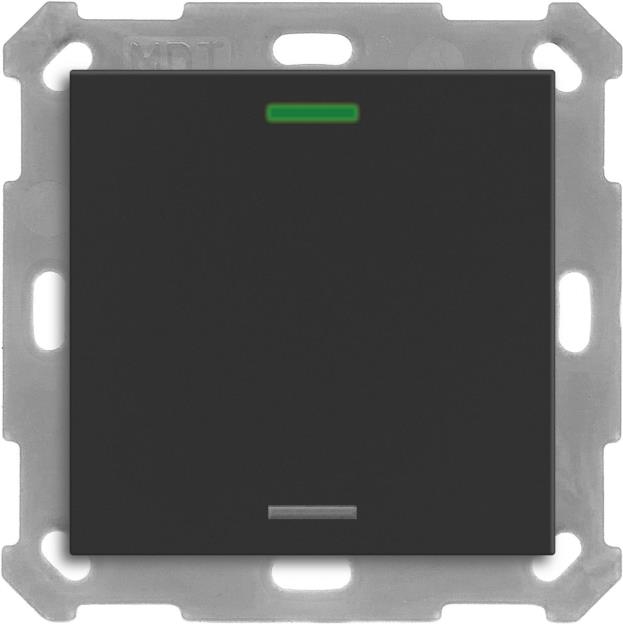 MDT BE-TAL550106.01 KNX Taster Light 55 1-fach RGBW Schwarz matt Neutral 1 (BE-TAL550106.01)