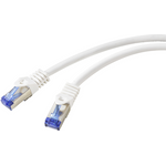 Renkforce RF-6830454 RJ45 Netzwerkkabel, Patchkabel CAT 6a S/FTP 2.00 m Weiß 1 St. (RF-6830454)