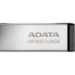 ADATA UR350 USB-Stick 128 GB USB Typ-A 3.2 Gen 1 (3.1 Gen 1) Schwarz - Silber (UR350-128G-RSR/BK)