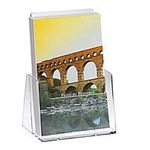 2 helit Tischprospekthalter transparent DIN A5 (H6121702)