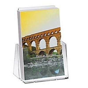2 helit Tischprospekthalter transparent DIN A5 (H6121702)