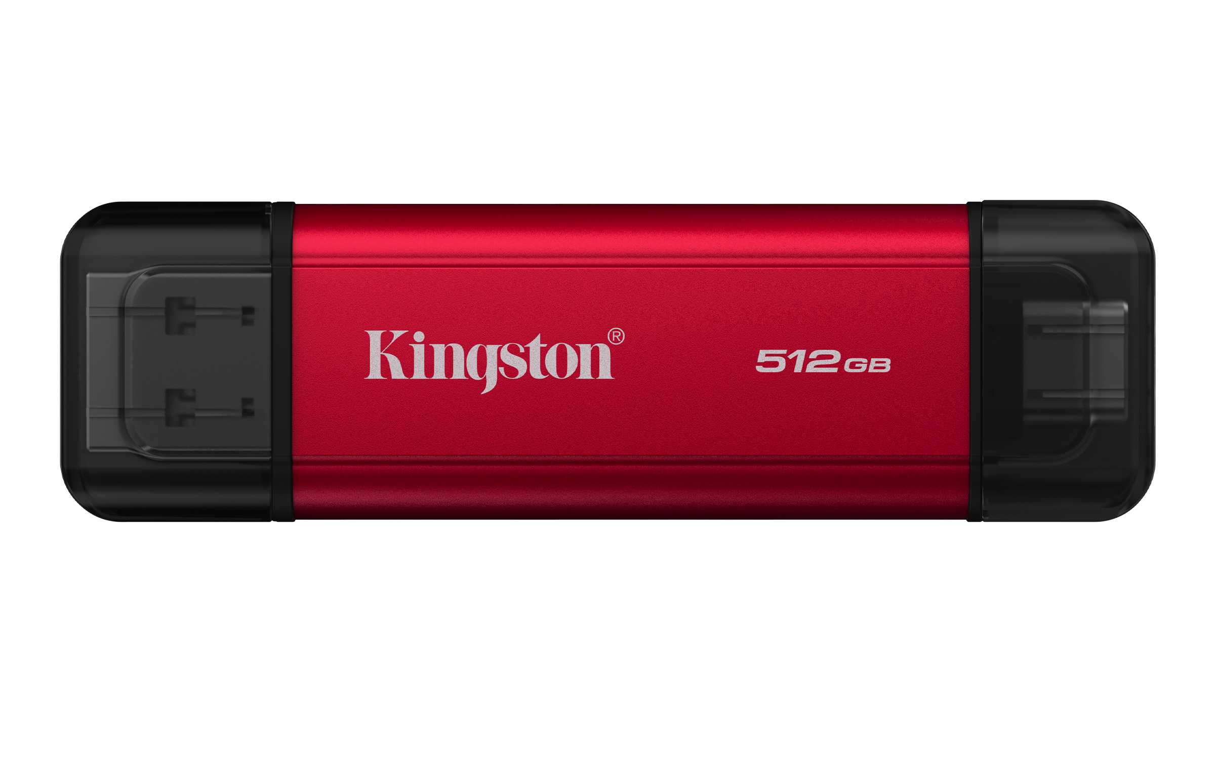 Kingston Dual 512 GB Tragbare SSD USB 3.2 Gen 2 Schwarz, Rot