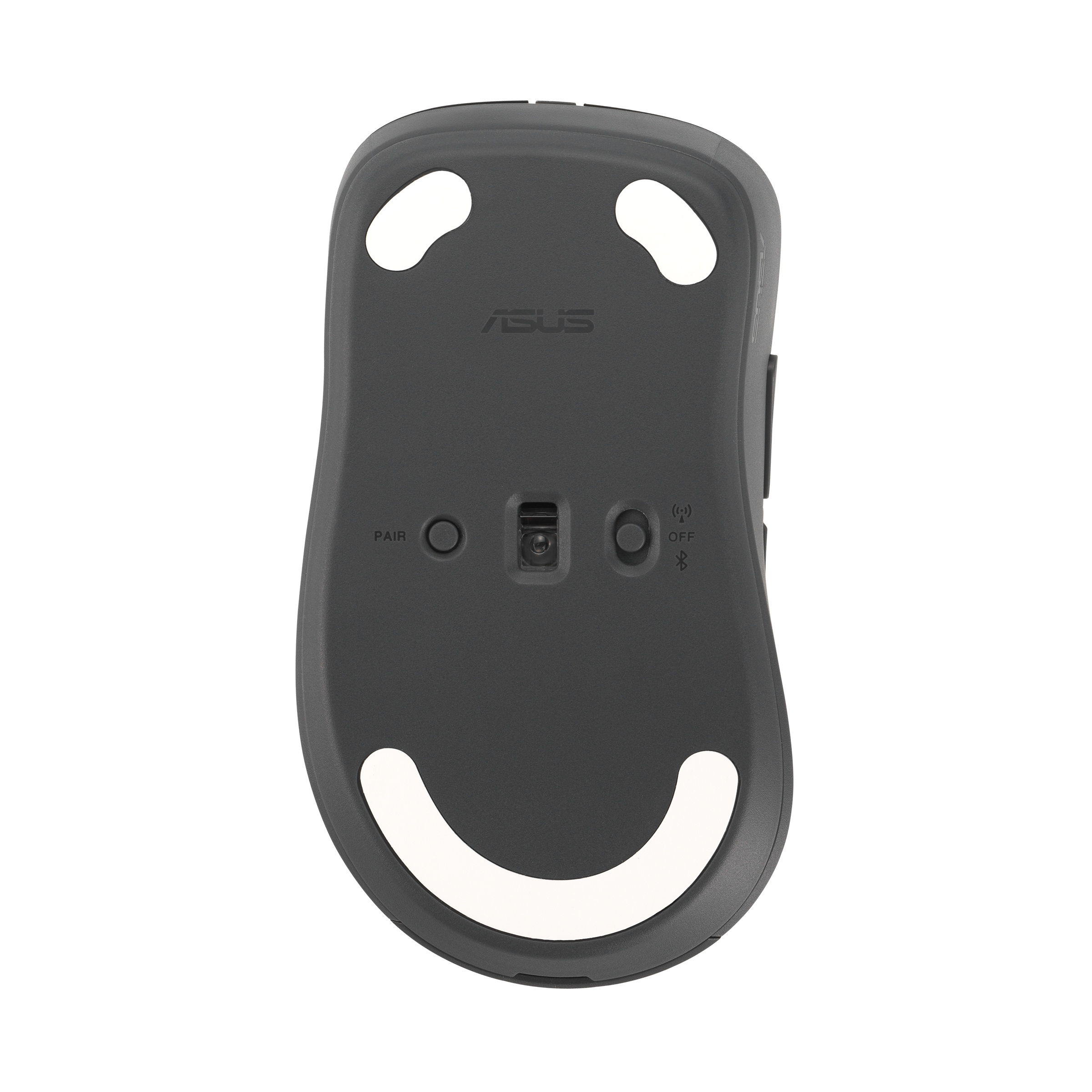 ASUS MD102 Ergonomische Maus 5 Tasten Bluetooth 2.4 GHz Dunkelgrau