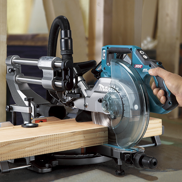 Makita XGT LS002GZ01 Zug-Gehrungssäge 40 V Blau