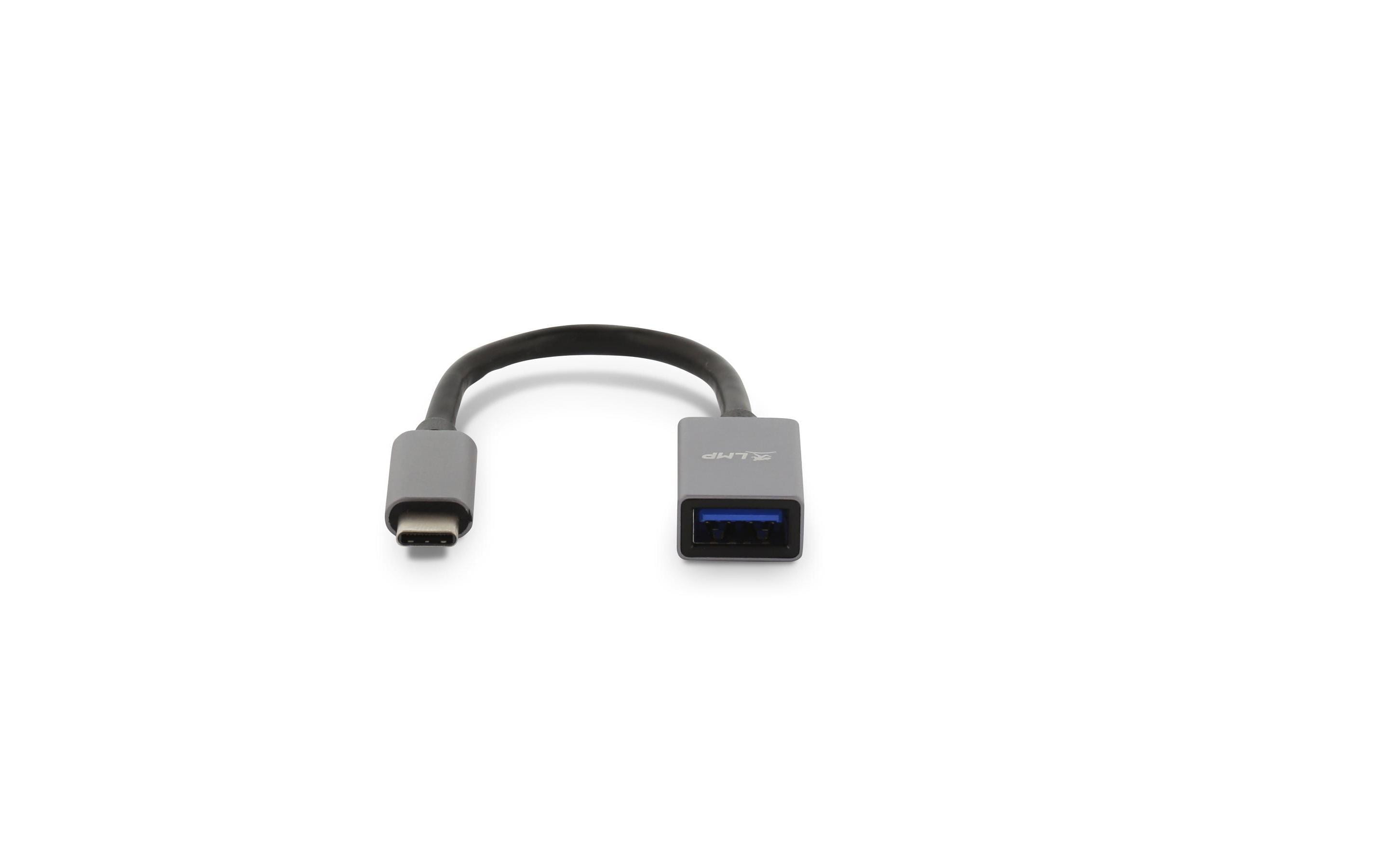 LMP 16093 USB-C auf USB-A Adapter 0,15 m Grau