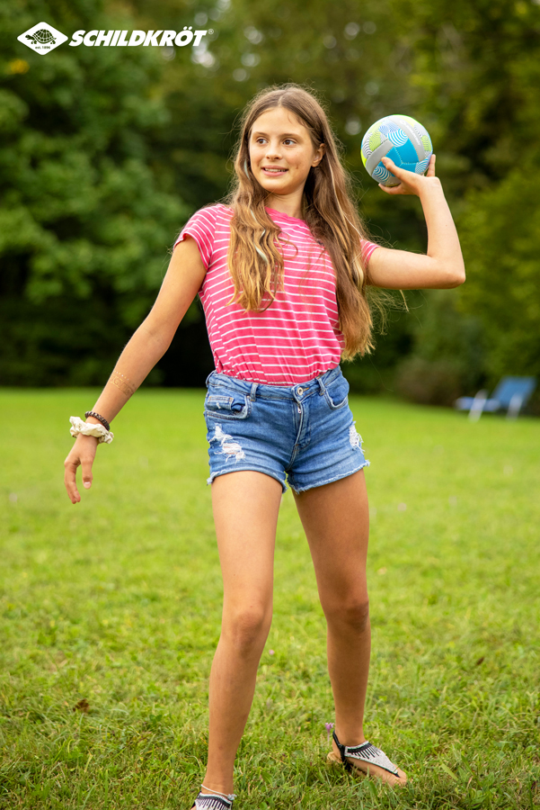 SCHILDKRÖT Mini-Beachvolleyball Größe 2 15 cm Mehrfarbig