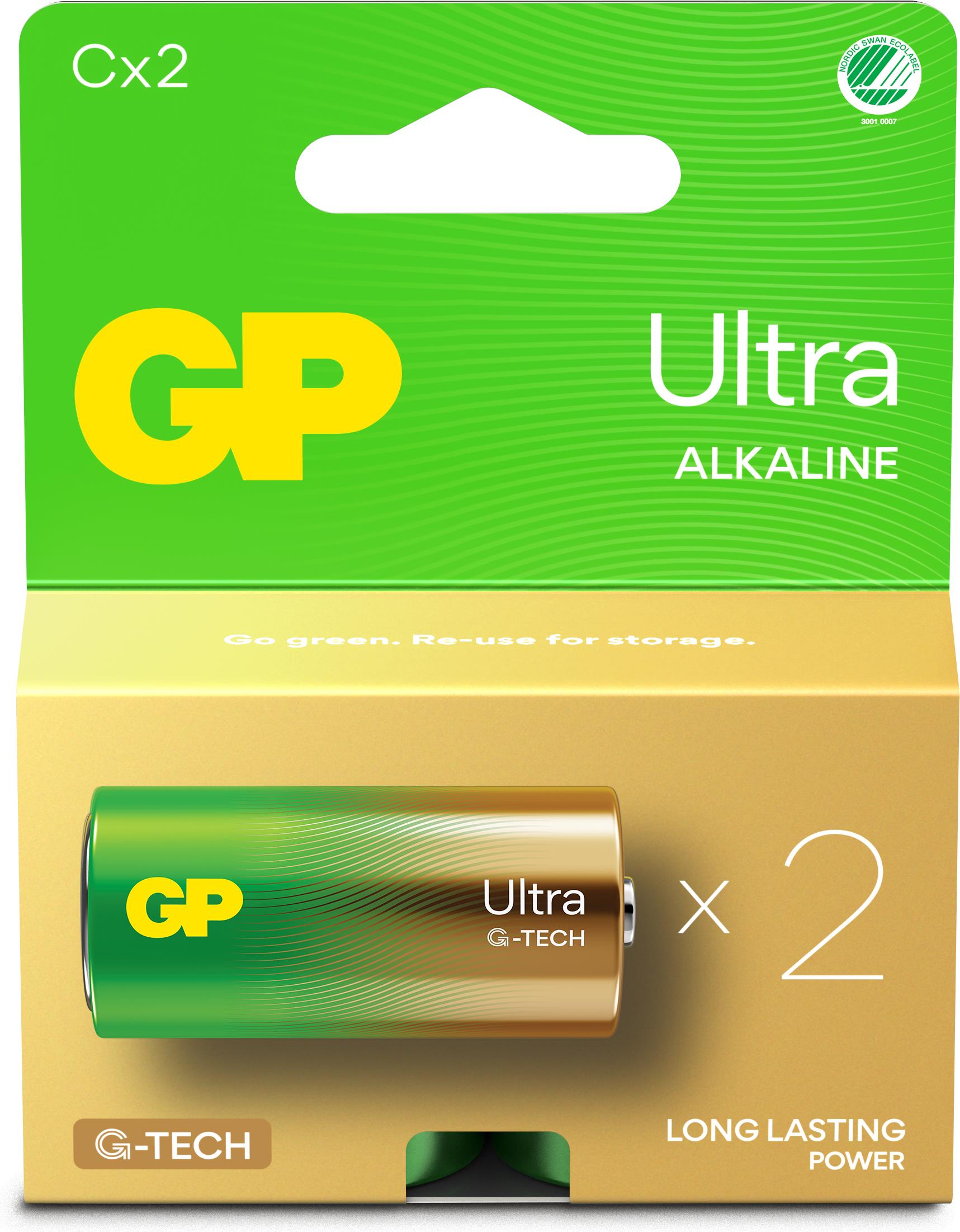 GP Batteries Ultra Alkaline GP14AU Einwegbatterie C - LR14 Alkali (151435)