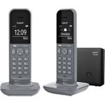 Gigaset CL390A Duo - Schnurlostelefon - Anrufbeantworter mit Rufnummernanzeige - ECO DECT\GAP - Dunkelgrau + zusätzliches Handset (L36852-H2922-B103)